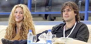 Shakira e l'ormai ex fidanzato Antonio de la Rua. Ansa