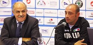 Il presidente Di Rocco e Paolo Bettini, c.t. azzurro. Bettini