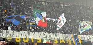 I tifosi nerazzurri durante Inter-Cesena. LaPresse