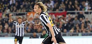 Krasic esulta dopo il gol. Ansa Krasic esulta dopo il gol. Ansa