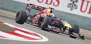 Sebastian Vettel in azione. Ap
