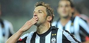 Del Piero, baci e gol. Ansa