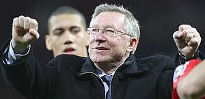Sir Alex Ferguson, il re dell'Old Trafford. Afp