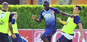 Balotelli in allenamento. Reuters Balotelli in allenamento. Reuters