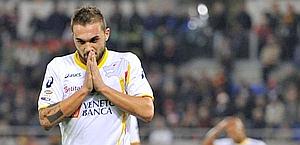 Daniele Corvia, 26 anni, attaccante del Lecce. Ansa