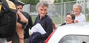 Marco Pirani all'uscita dal carcere l'11 giugno scorso. Ansa
