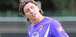 Riccardo Montolivo, 26 anni,  in ritiro con la Fiorentina. Ansa