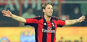 Antonio Cassano, 29 anni,  un attaccante del Milan. Ansa