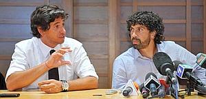 Demetrio Albertini e Damiano Tommasi. LaPresse Demetrio Albertini e Damiano Tommasi. LaPresse