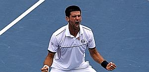 Novak Djokovic, 24 anni, numero 1 al mondo. Afp