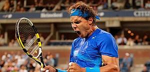 Rafa Nadal, 25 anni, detentore del titolo all'Us Open. Afp