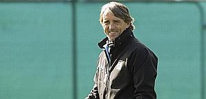Roberto Mancini, allenatore del Manchester City. Reuters
