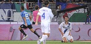 Meggiorini dopo il gol del provvisorio 1-0. LaPresse Meggiorini dopo il gol del provvisorio 1-0. LaPresse