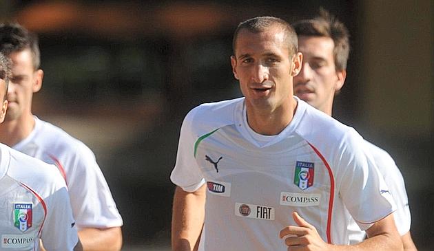 Giorgio Chiellini, 27 anni: è uno dei sei bianconeri in campo contro la Serbia. Ansa