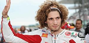 Marco Simoncelli, deceduto a 24 anni in Malesia. Afp