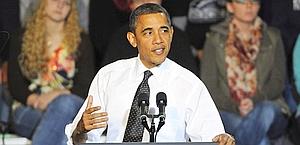 Barack Obama, 50 anni, alla Casa Bianca dal 2009. Ansa