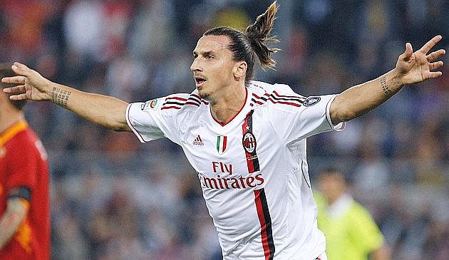 Doppietta Ibrahimovic e il Milan vola. Reuters