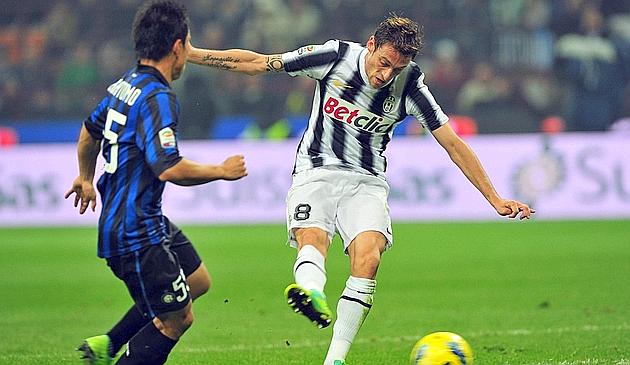 Il gol di Marchisio. Afp