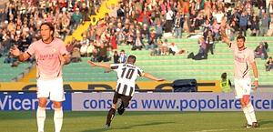 Totò Di Natale festeggia il gol dell'1-0. LaPresse Totò Di Natale festeggia il gol dell'1-0. LaPresse