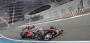 Lewis Hamilton in azione . Ap