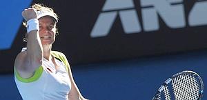 Kim Clijsters, 28 anni, campionessa uscente a Melbourne. Ansa