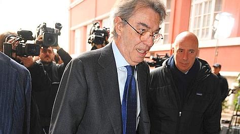 Massimo Moratti, presidente dell'Inter: fiducia a  Ranieri. Ansa