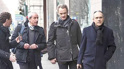 Da sinistra Marco Squiccquero ed Ettore Traini, i delegati della Procura Figc. Ansa