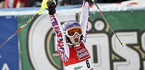 Michaela Kirchgasser, vittoriosa in slalom. Reuters