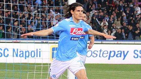 Edinson Cavani, 25 anni, da due stagioni al Napoli. Lapresse