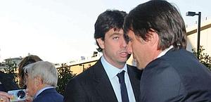 Andrea Agnelli con Antonio Conte. Ansa Andrea Agnelli con Antonio Conte. Ansa