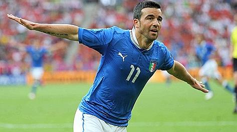 La felicità di Totò Di Natale dopo lo splendido gol. LaPresse La felicità di Totò Di Natale dopo lo splendido gol. LaPresse