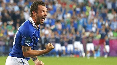 Antonio Cassano al settimo cielo. Reuters Antonio Cassano al settimo cielo. Reuters
