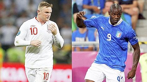 Chi si rivede. Wayne Rooney e Mario Balotelli. LaPresse/Reuters Chi si rivede. Wayne Rooney e Mario Balotelli. LaPresse/Reuters