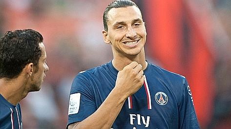 Zlatan Ibrahimovic, 37 minuti e un gol col Psg. Afp