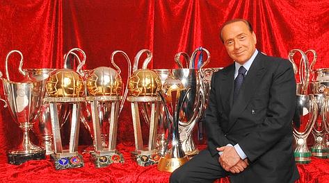 Silvio Berlusconi, presidente onorario del Milan. Bozzani