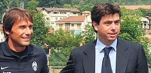 Antonio Conte e Andrea Agnelli. Ansa