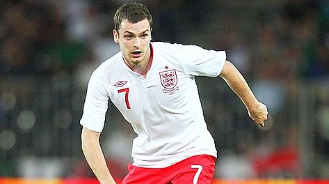 Adam Johnson, 25 anni, con la maglia dell'Inghilterra indossata a Ferragosto. Reuters