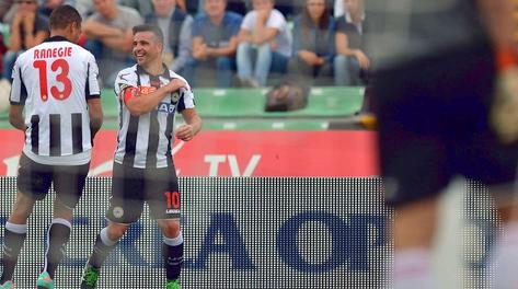 Ranegie e Di Natale: i match winner dell'Udinese. LaPresse Ranegie e Di Natale: i match winner dell'Udinese. LaPresse