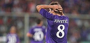 La disperazione di Jovetic, che ha solo sfiorato il gol. LaPresse La disperazione di Jovetic, che ha solo sfiorato il gol. LaPresse