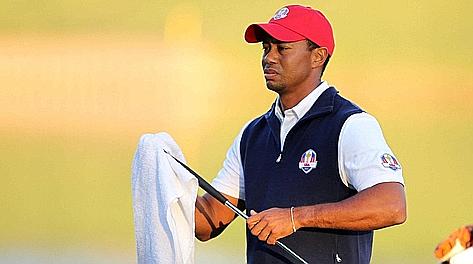 Tiger Woods, 36 anni, ha un record negativo in Ryder Cup. Reuters