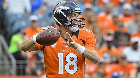 Peyton Manning, anni, quarterback dei Denver Broncos. Reuters