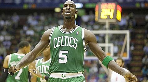 Kevin Garnett, stella dei Boston Celtics. Ap