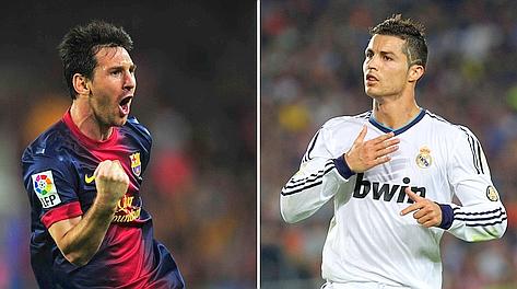 Leo Messi, 25 anni, e Cristiano Ronaldo, 27, mattatori al Camp Nou. Afp Leo Messi, 25 anni, e Cristiano Ronaldo, 27, mattatori al Camp Nou. Afp