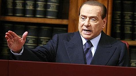 Il patron del Milan Silvio Berlusconi. Ansa
