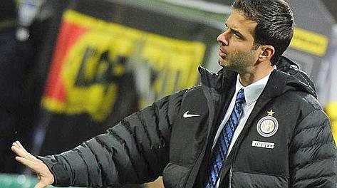Andrea Stramaccioni, 36 anni, sulla panchina dell'Inter dallo scorso marzo. Ansa