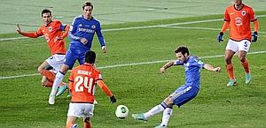 Il gol di Mata. Reuters