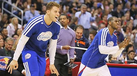Blake Griffin e Chris Paul, simboli dei Clippers. Action Images