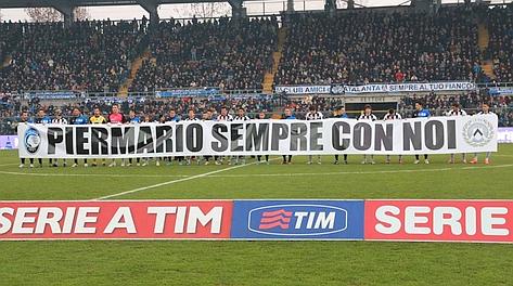 Atalanta e Udinese ricordano Piermario Morosini. Lapresse