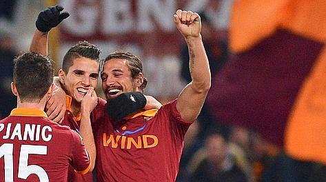 Trionfo giallorosso. Afp Trionfo giallorosso. Afp