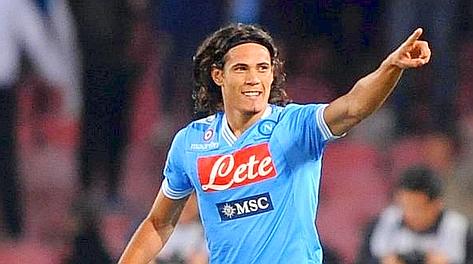 Edi Cavani  al Napoli dal 2010. LaPresse